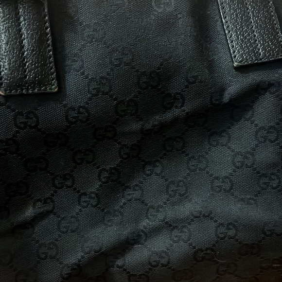 Gucci black canvas logo tote - Picture 3 of 7